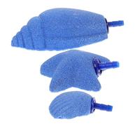 GRIRIW 3pcs Fish Tank Bubble Stones Sea Star Snail Shell Air Bubbler for Aquariums Goldfish Tank