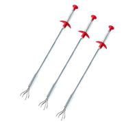 GRIRIW 3pcs Flexible Sink Cleaning Extractor with Bendable Spring Iron Wire for Drain and Sewer Cleaning in Bathrooms, Heavy Duty Pipe Dredging Tool for Home and Kitchen Random Color