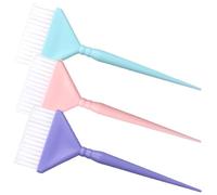 GRIRIW 3pcs Hair Dye Applicator Brushes for Hair Highlighting and Coloring, Nylon Bristle and Pp Material, Suitable for Home and Beauty Salon Use, Convenient Storage, for Beginners