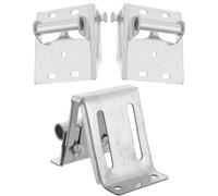 GRIRIW 3PCS Heavy Duty Garage Door Hinges with Reinforced Brackets for Smooth Rolling Action and Corrosion Resistance High Weight Support Hardware for Residential and Light Commercial