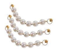 GRIRIW 3pcs Pearl Phone Chain Straps for DIY Phone Shell Decor Hanging Lanyard Accessories Compatible with Mobile Cases Unique Decorative Bracelets Women and Teens