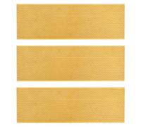 GRIRIW 3pcs Plastic Bee House Foundation Sheet for Beehive Building and Honey Production, Practical Deep Honeycomb Foundation Simple Shape, Time-saving Beekeeping Supply