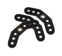 GRIRIW 3pcs Pu Leather Bow Wrist Strap Bracket with Metal Grommets for Recurve and Compound Bows, Wear Resistant and Shock Reducing Wrist Sling Mount for Training and Hunting