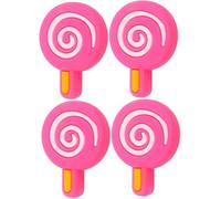 GRIRIW 4 Pcs Lollipop Shaped Silicone Tennis Racket Dampeners Shock Absorbers Universal Fit for Racket Strings, Enhanced Comfort for Tennis Lovers