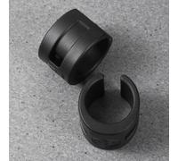 GRIRIW 4 Pcs Rubber Chain Protector Rings for Mountain Bike, Black | Anti-collision Clip Mounted Guards, Rear Fork Use, Lightweight Impact Resistance, Cycling Parts Set