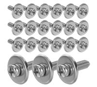 GRIRIW 40 Sets M5 Pot Lid Fixing Screws with Stainless Steel Washers and Silicone Gaskets Replacement Mounting Screws for Cookware Lid Repair