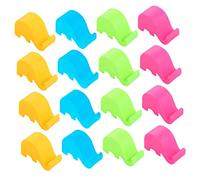 GRIRIW 40pcs Cute Elephant Phone Stand Durable Desktop Mobile Phone Holder Creative Adorable Design and Orange for Organizing Your Space