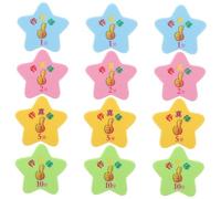 GRIRIW 40pcs Star Shape Behavior Reward Tokens for Safe Plastic Classroom Incentive with Multiple Values Positive Reinforcement Tool for School Kindergarten and Home Use