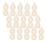 GRIRIW 40pcs Unfinished Wooden Fruit Shapes DIY Craft Models Smooth Blank Surface for Creative Painting Home Decor Ornaments Woodcraft Embellishments