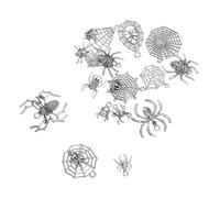 GRIRIW 48pcs Alloy Halloween Spider Web Charms for Jewelry Making Lightweight Pendants for DIY Necklaces Bracelets Earrings Chic Spooky Craft Supplies for Festive Decorations