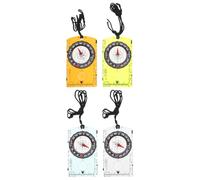 GRIRIW 4pcs Acrylic Compass and Ruler Set for Orienteering Hiking Navigation, Backpacking Trail Compass with Map Scale for Outdoor Camping Survival