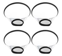 GRIRIW 4pcs Adjustable Plastic Elizabethan Collar for Cats Dogs Rabbits Widened Thickened Anti-lick Protective Neck Cone for Wound Healing and Lightweight Pet Safety Collar Neck