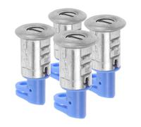 GRIRIW 4pcs Anti-Theft Seat Lock Set for Electric Moped and Scooter - Metal Replacement Security Locks with Saddle Clamp for Ebike and Motorcycle Seat Accessories