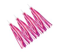 GRIRIW 4pcs Bike Handlebar Streamers Lightweight Polyester Tassel Ribbons Fit for Scooters and Bicycles Easy Attachment Fun Decorative Accessories
