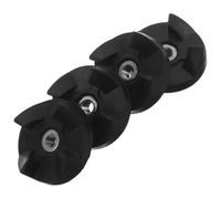 GRIRIW 4pcs Black Rubber Blender Drive Coupler Kit 4 Teeth Blender Clutch Coupling Replacement Parts for 5mm Thread Mixer Shaft Compatible