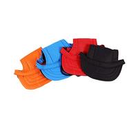 GRIRIW 4pcs Dog Baseball Cap Set with Ear Holes Adjustable Pet Hats in Red Blue for Outdoor Activities Travel and Sports for Dogs