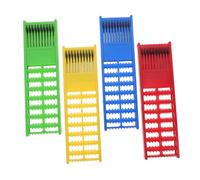 GRIRIW 4pcs Fishing Leader Holder Rack Portable Fly Fishing Hook Organizer with Secure Hook Support Lightweight Travel Friendly Design Quick Setup for Efficient Line Management and