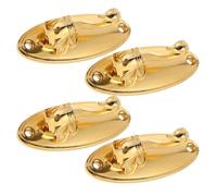 GRIRIW 4pcs Golden Alloy Swan Curtain Holdbacks Hooks Decorative Wall-Mounted Drapery Holdbacks for Window Curtains Towel and Coat Hanging in Home Décor