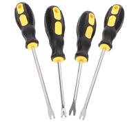 GRIRIW 4pcs Handheld Staple Remover Tools with Rubber and Steel Construction, Simple Design and Fine Workmanship, Manual Nail Removal Tool for Framers and Carpet Layers