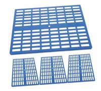 GRIRIW 4Pcs Plastic Rabbit Cage Mats Wear-Resistant Floor Pads for Small Animals Bunny Foot Cushion Leak-Proof Nest Mat for Guinea Pigs and Hamsters