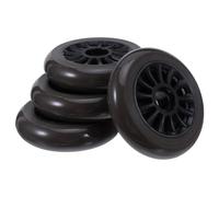 GRIRIW 4Pcs Plastic Scooter Wheels Replacement for Outdoor and Indoor Sports Scooters, Coffee Color Small Skateboard Tires 3.93X3.93X0.94In Compatible with Cruiser and Speed Skating