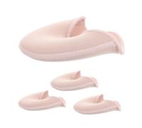 GRIRIW 4pcs Shockabsorbing Ballet Slipper Pouch Soft Knitted Fabric Toe Cap Covers Half Protector Cushions for Women Dance Impact Protection and Anti-slip Stability