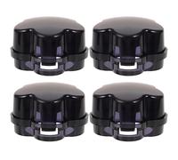 GRIRIW 4pcs Stove Knob Covers for Gas Stove Top Safety Plastic Protection, Easy to Open and Close for Adults, Kitchen Safety Solution to Prevent Accidental Knob Turning