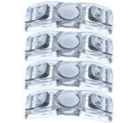 GRIRIW 4pcs Swimming Goggles Strap Button Replacement Clips in Black Plastic with Swift Adjustments and Secure Stable Fit, Suitable for 10-13mm Wide Headbands, for Swimming Accessories