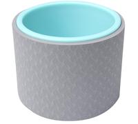 GRIRIW 5 Inch Yoga Wheel Fitness Roller Pilates Ring Backbend Artifact Yoga Training Tool for Flexibility and Core Strength with Grey Outer and Jade Inner Color