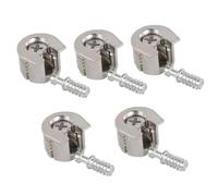 GRIRIW 5 Pcs Eccentric Furniture Connectors Alloy Shelf Holders with Anti-Rust Silver Finish for Cabinets and Furniture Panels for Panel Connection