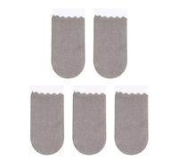GRIRIW 5 Pcs Finger Cot Screen Touch Game Finger Cover Lightweight Breathable No Falling off Nylon Silver Fabric Conductive Fiber Anti-sweat Gaming Accessory for Mobile Phone