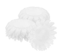 GRIRIW 50 Pcs White Epe Pearl Cotton Fruit Protection Net Sleeves with Petal Base, Soft Anti-shock Fruit Storage Cushion for Logistics and Long-distance Transport