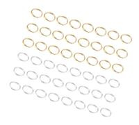 GRIRIW 500pcs 6mm Open Jump Rings for Jewelry Making Accessories, Round Shape Double Circle Iron Rings, Lightweight and Simple Design for DIY Handmade Crafts Random Color