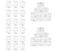 GRIRIW 50pcs 14mm Simulation Ice Cubes Crystal Fake Ice Cubes Model Reusable Artificial for Photography Props and Filler