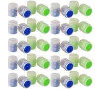 GRIRIW 50pcs Fluorescent Tire Valve Stem Caps for Car Tyre Valve Compact Design Prevents Dirt and Grime Lightweight Pp and Resin Material Stylish Glow the Dark Caps for Automotive Use
