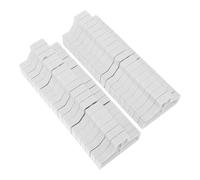 GRIRIW 50pcs Hydraulic Hinge Spacer Plastic White Soft Close Hinge Buffer Pad for Cabinet and Gate Hole, Bathroom Cabinets and Kitchen