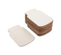 GRIRIW 50pcs Unfinished Mason Jar Wood Cutouts for Painting DIY Crafts, Easy to Paint Rustic Farmhouse Blank Wood Signs, 5.9x3.5 Inches, for Parent Activities and Artistic Home Decoration