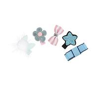 GRIRIW 5pcs Delicate Dog Hair Clips Pet Crown Hair Accessories Pet Headwear Hairpins Set
