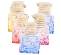 GRIRIW 5pcs Hanging Aromatherapy Pendant Bottle Stylish Car Perfume Diffuser with Quality for Fresh Air Stress Relief Random Colors for Home Vehicle Decor Random Color