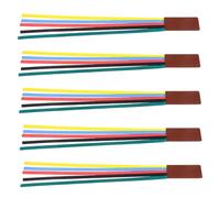 GRIRIW 5pcs Multi Color PU Leather Ribbon Bookmarks Page Markers for Books and Journals Easy to Use Vibrant Ribbon Design for Quick Page Locating Suitable for Men and Readers