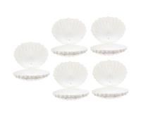 GRIRIW 5Pcs Pearlescent Seashell Candy Boxes Small Storage Cases for Wedding Party Favour Jewelry Holder Lightweight Goodie Containers for Chocolates and Crafts