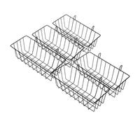 GRIRIW 5pcs Rabbit Hay Feeder Small Animal Hay Holder Cast Iron Basket Rabbit Food Container Pet Cage Accessory