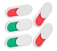 GRIRIW 5pcs Sliding Privacy Door Signs Vacant Occupied Status Indicator for Bathroom and Office Doors White 10x4cm Privacy Slide Sign for Meeting Room and Workplace