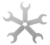 GRIRIW 5pcs Steel Gas Bottle Regulator Spanner Wrenches Set 27mm Large Opening Multifunctional Manual Hand Wrench Tools for Gas Valve Removal and Plumbing Use