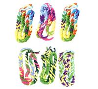 GRIRIW 6 Pcs Parrot Cotton Rope Swing for Pet Birds and Hamsters, Sturdy Climbing and Cage Entertainment Accessories, Non-fade Material for Indoor Play Random Color