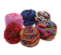 GRIRIW 6 Rolls Chunky Yarn for Knitting and Crochet Thick Acrylic Fiber Yarn Multi-Color Comfortable Thread for Hats and Blankets