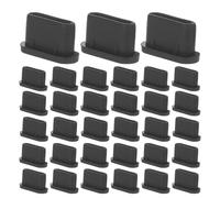 GRIRIW 600pcs USB Type-c Charging Port Dust Cover Black Silicone Plugs for Phones and Tablets Anti-dust Mobile Dust Plugs with Secure Fit and Easy Removal