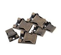 GRIRIW 6pcs Bolo Tie Slide Clasp Matte Finish Locking Bolo Tie Hardware Kit for Men Firm Grip Western Necktie Making Findings Supplies for DIY Cowboy Neckwear