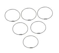 GRIRIW 6pcs Bone Hook Stainless Steel Wire Rope for Hanging Bones Fruits and Vegetables Versatile and Portable for Organizing