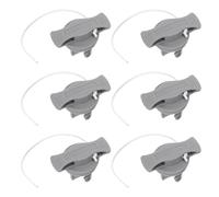 GRIRIW 6PCS Inflatable Paddle Board Valve Caps with Antiloss String Air Valve Covers for Kayak Scupper Plugs Dinghy Raft Replacement Parts Resistant to Sun Salt and Moisture